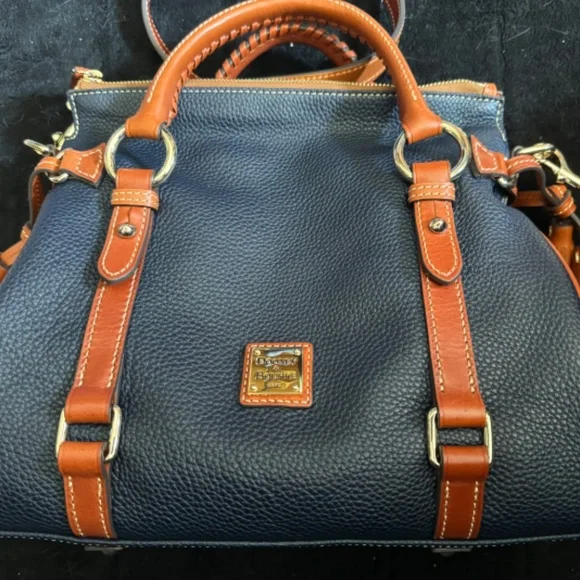 Dooney & Bourke Pebble Grain Navy Satchel - Used only 2 days! - Picture 11 of 16